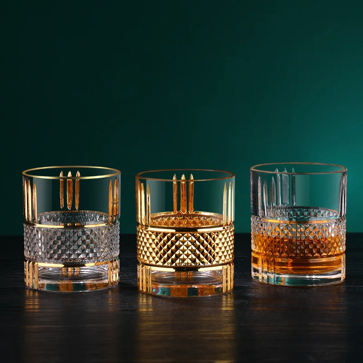 Golden Pagoda Phnom Penh Whiskey Tumblers