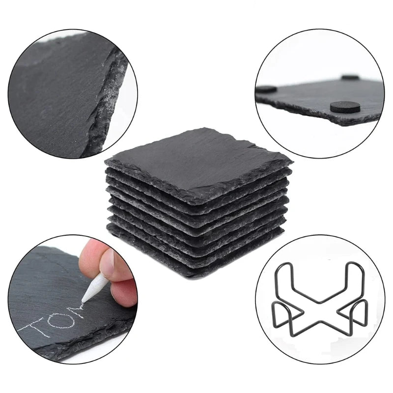 Natural Slate Etchable Coasters