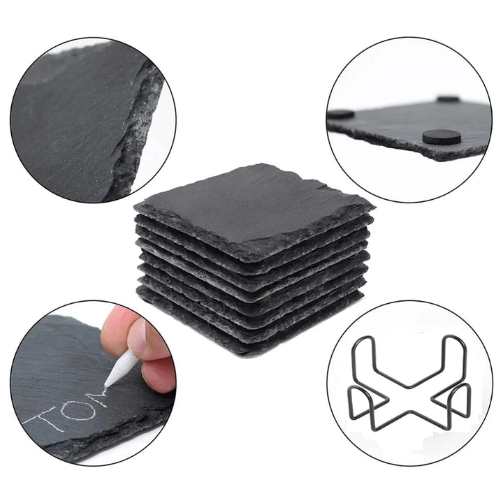 Natural Slate Etchable Coasters