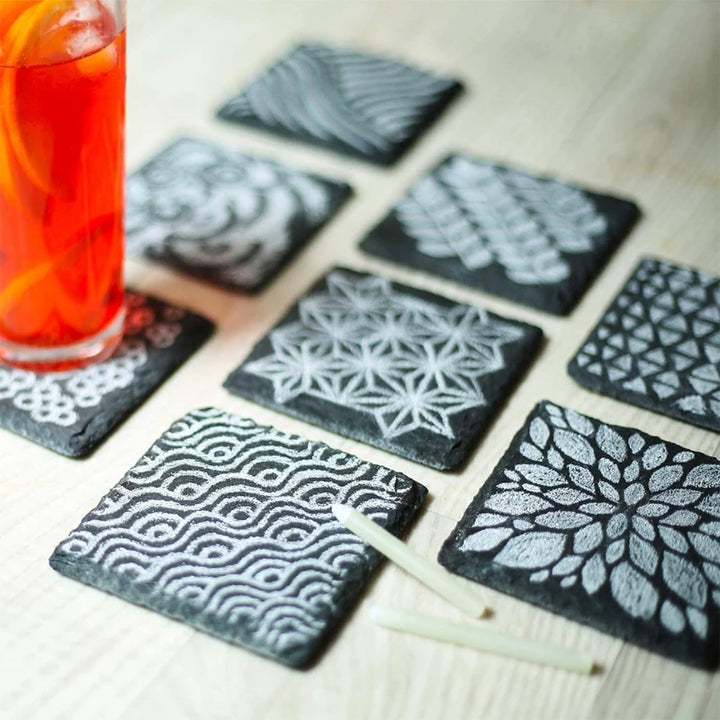 Natural Slate Etchable Coasters