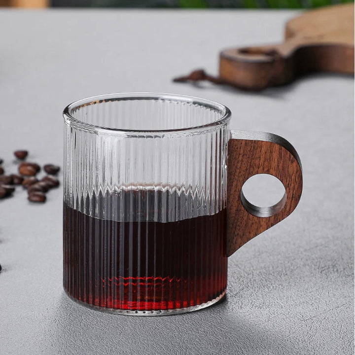 Rondott Wooden Glass Mug