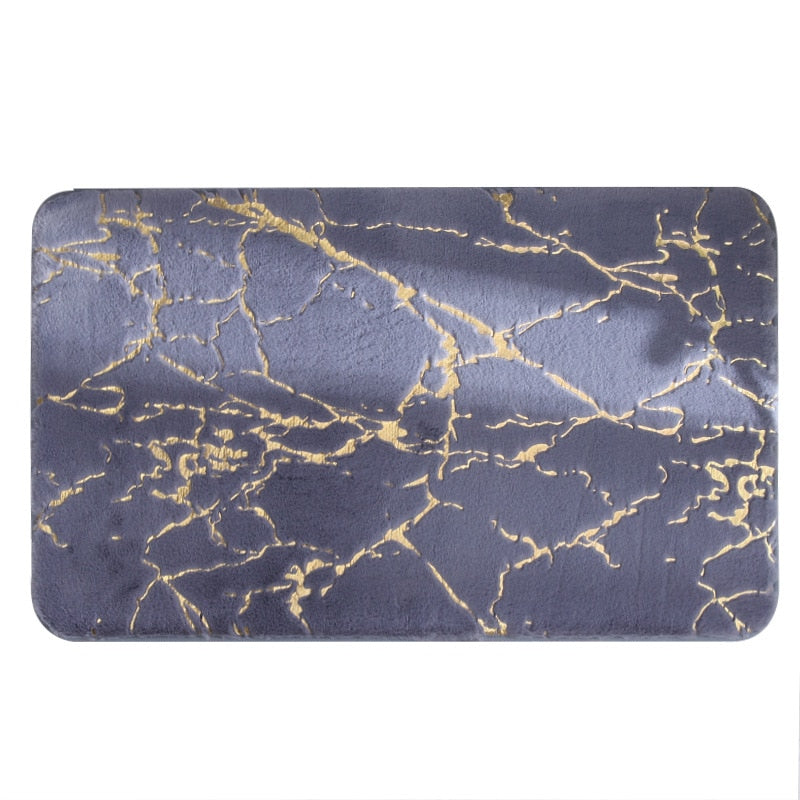 Fluffy Marble Dream Bath Rug