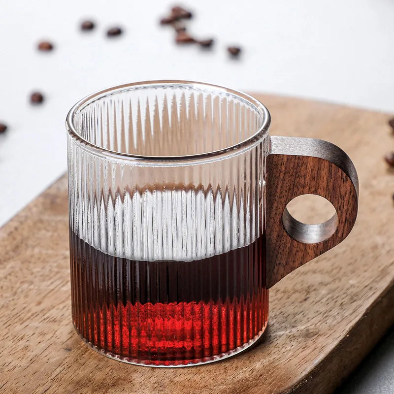 Rondott Wooden Glass Mug