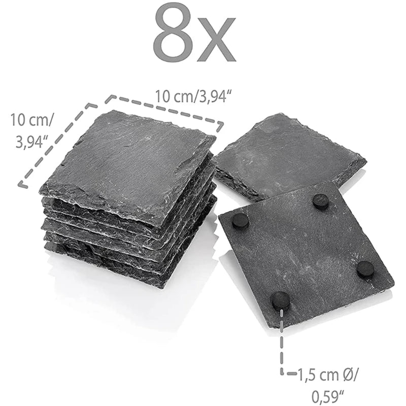 Natural Slate Etchable Coasters