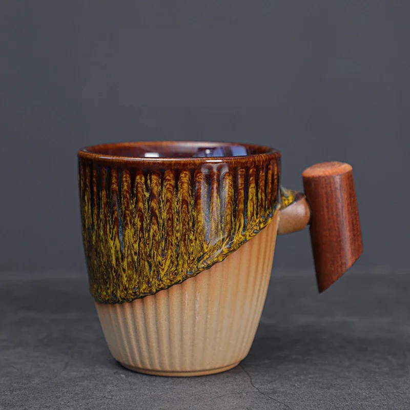 Lorelei Wood Clasp Ceramic Cup