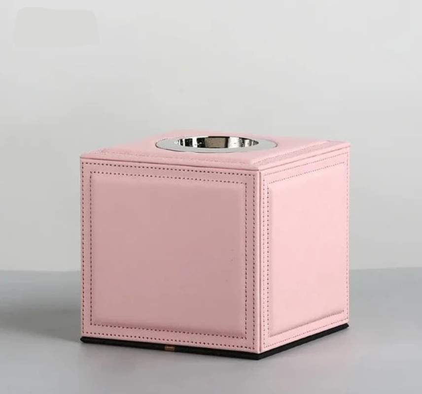 Milan Square Leather Tissue Box