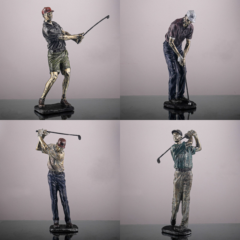 Golden Age Golfer Figurine