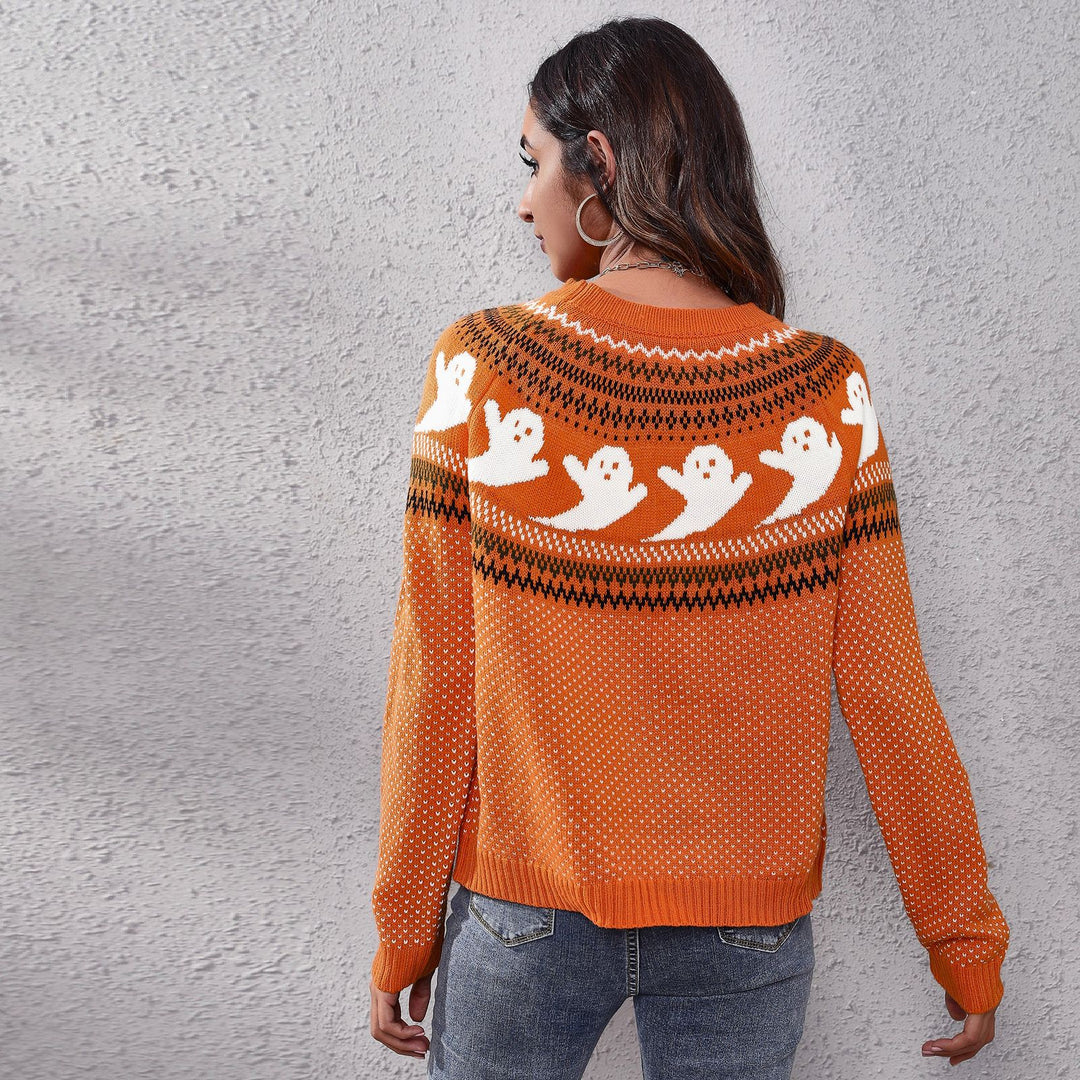 Ghostly Glam Long Sleeve Sweater