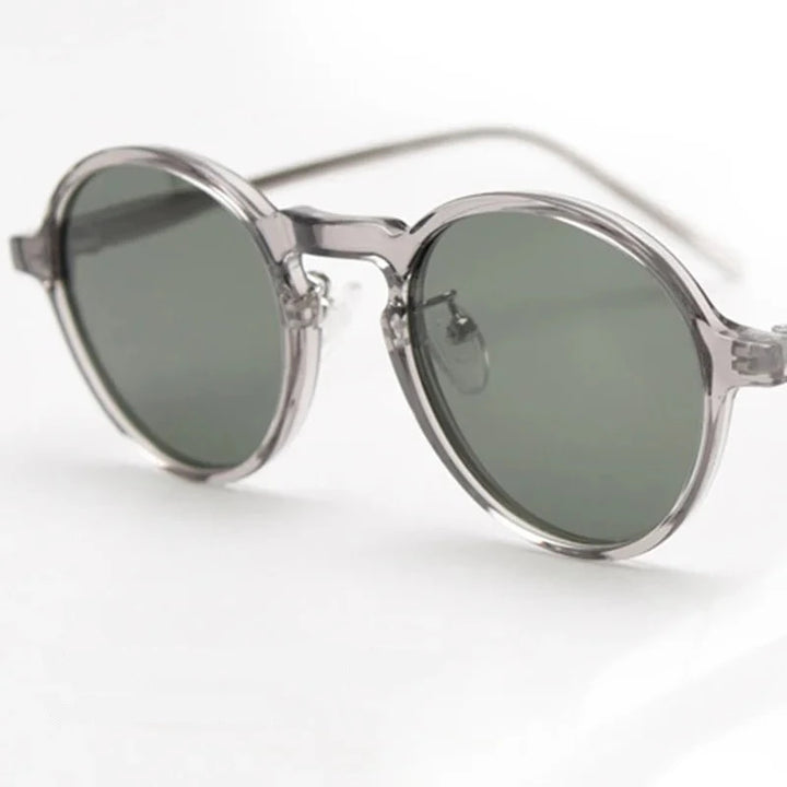 Oliver Oval Metal Frame Polarized Shades