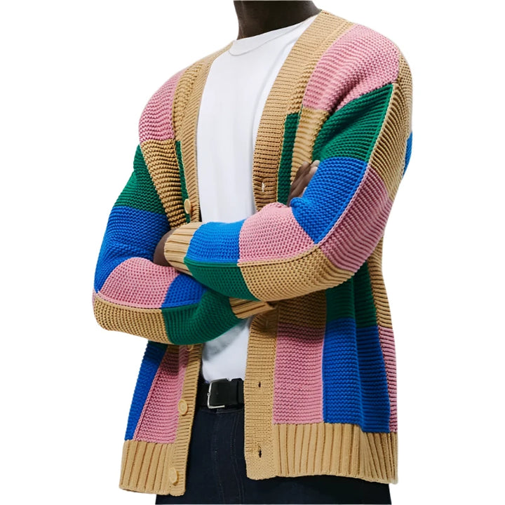 Vinson Colorblock Knitted Cardigan