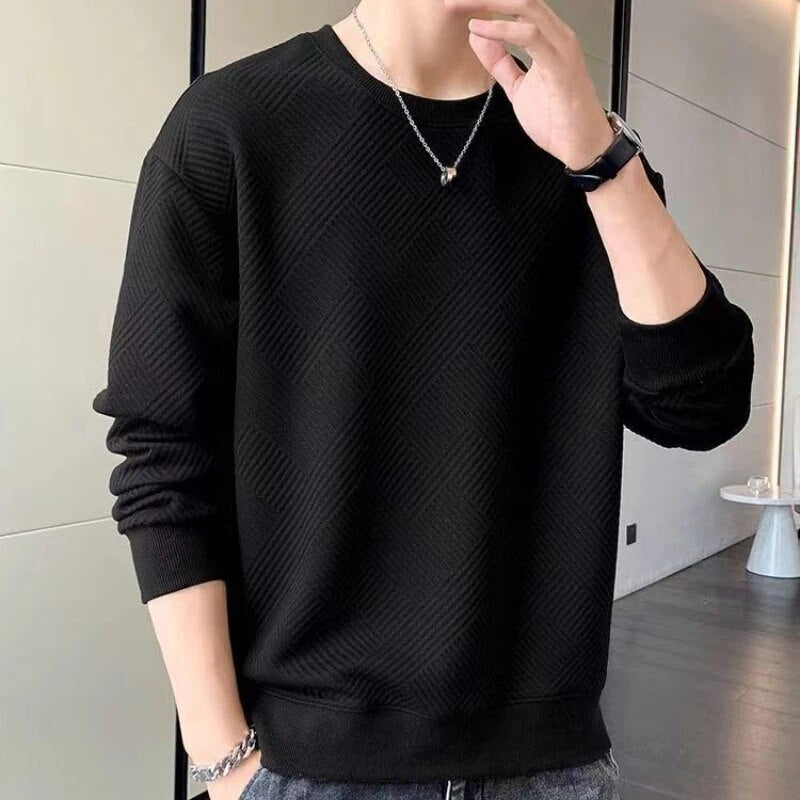 Contemporary O-Neck Men's Knit