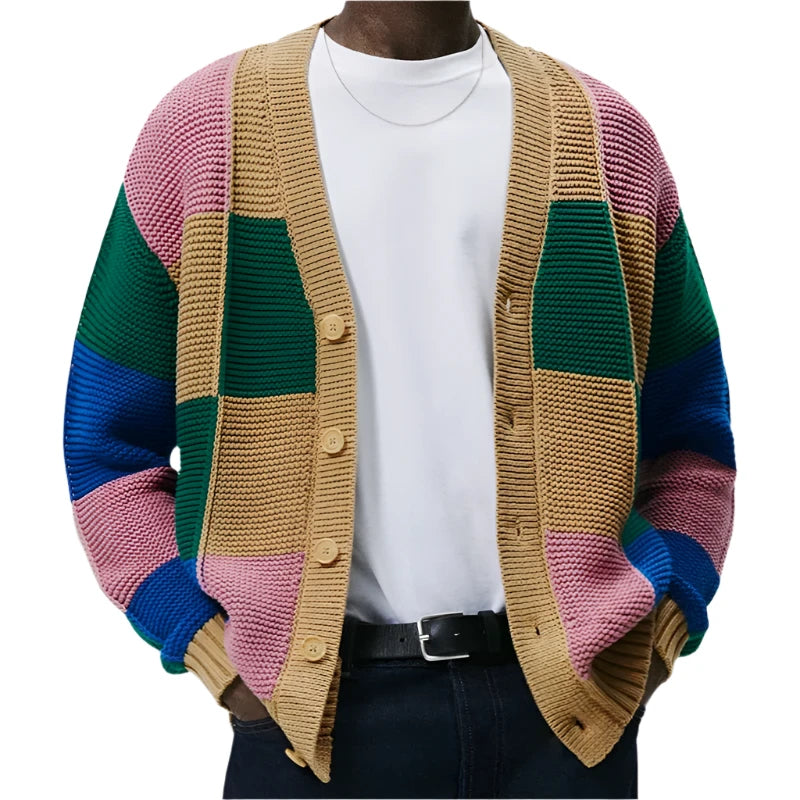 Vinson Colorblock Knitted Cardigan