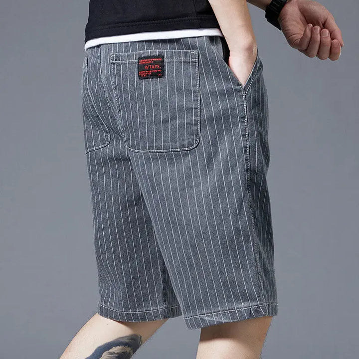 Downtown Denim Striped Men's Shorts