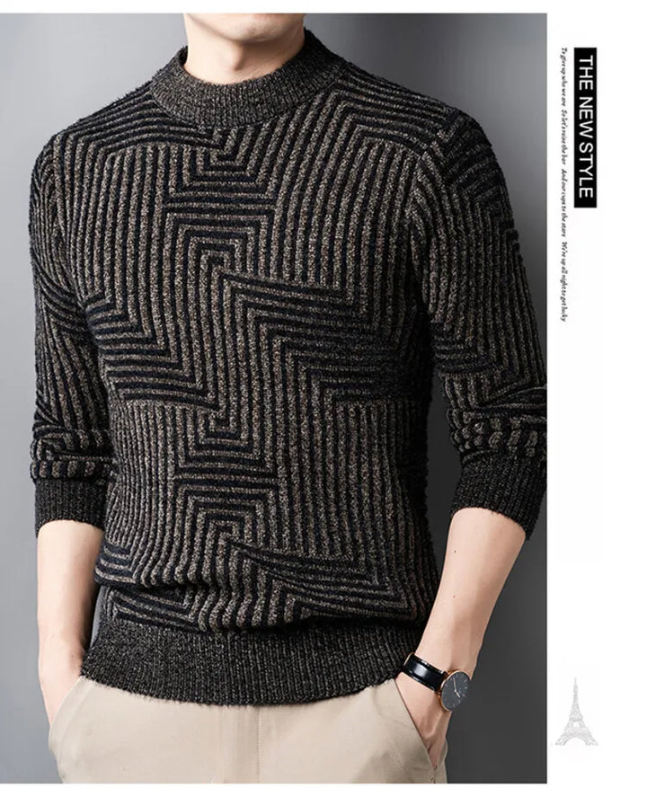 Essential Stripes Men's Cashmere Long Sleeve