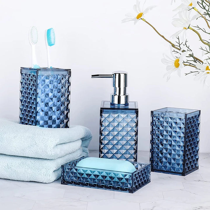 Fournier Diamond Embossed Bathroom Set