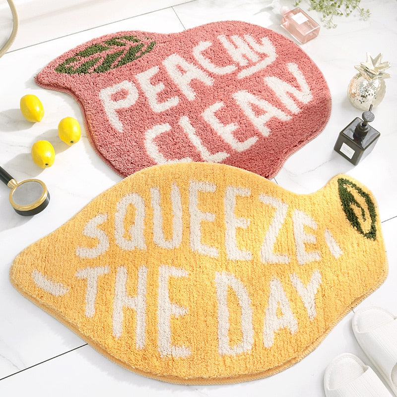 Lavish "Squeeze The Day" Bathroom Rug