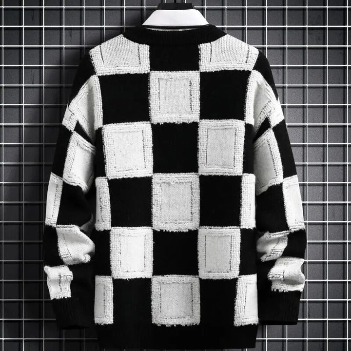 Grandeur Gridlock Cashmere Men's Sweater