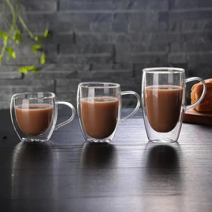 Borosilicate Brilliance Premium Glass Mugs