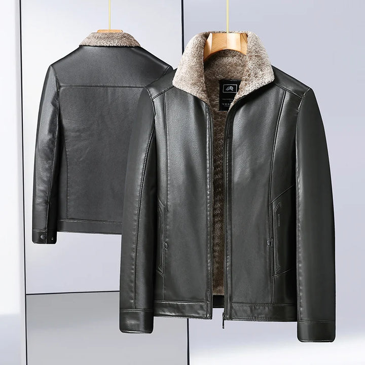 Stonehenge Faux Lined Leather Jacket