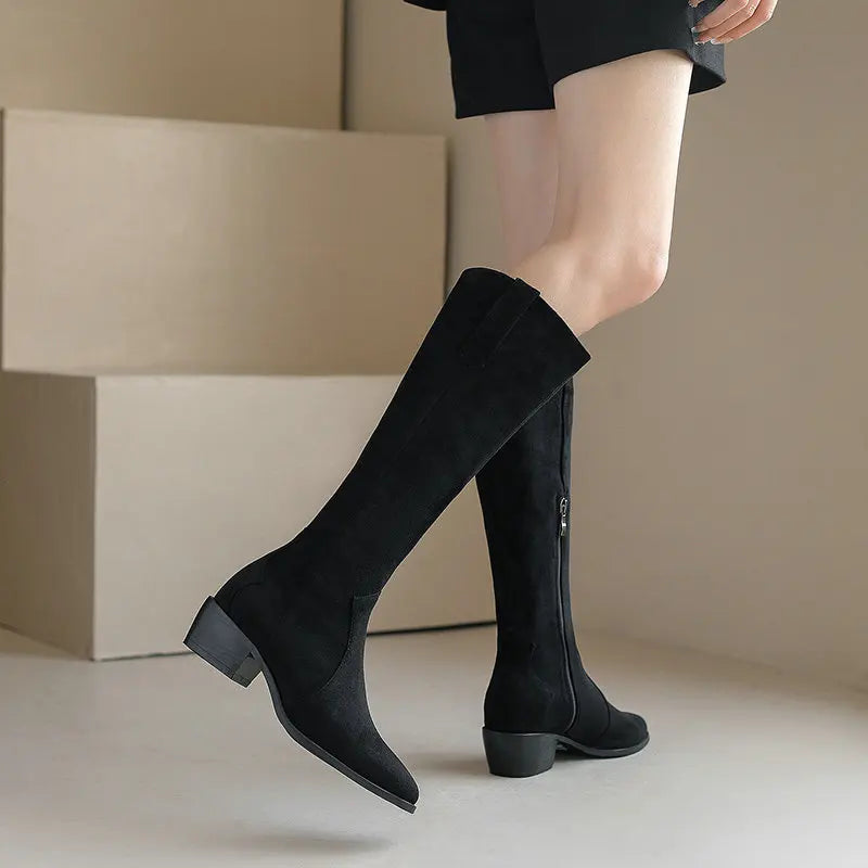 Arden Suede Knee Boot