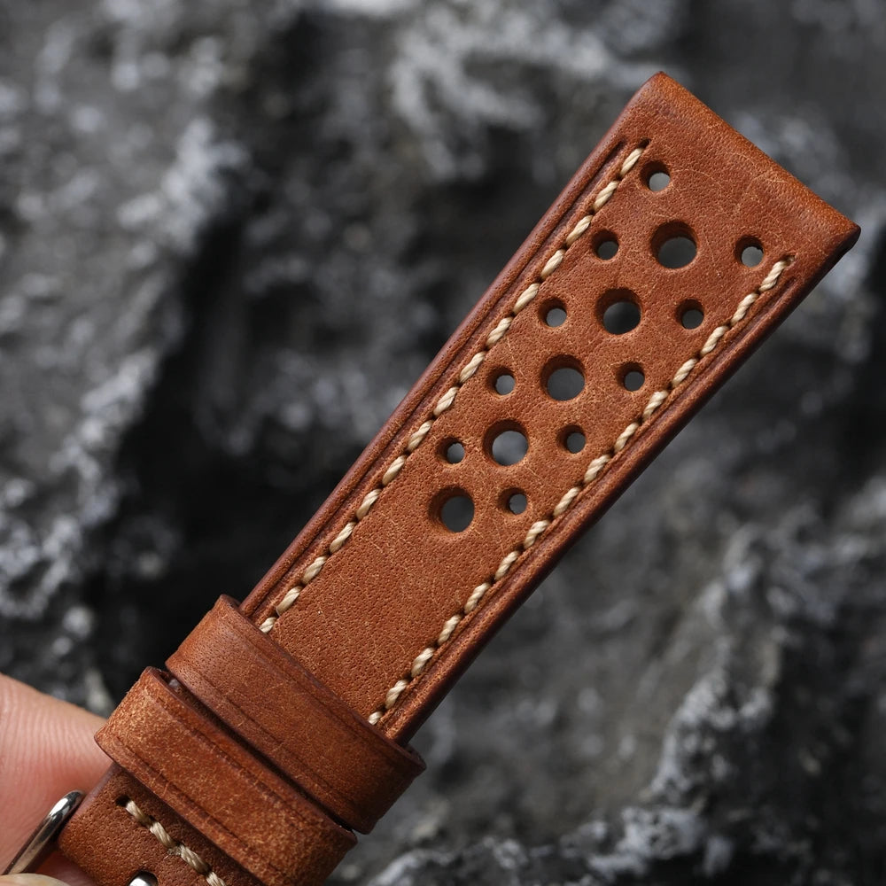 Flavio Italian Leather Watch Band