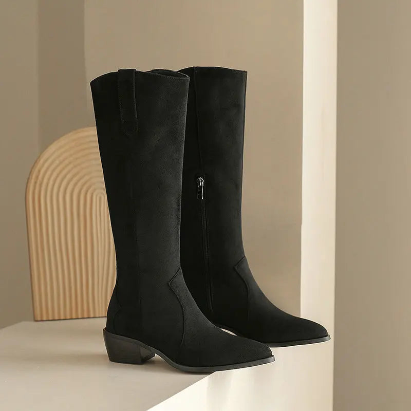 Arden Suede Knee Boot