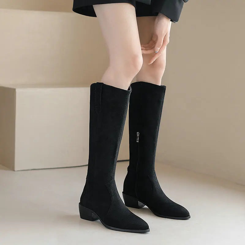 Arden Suede Knee Boot