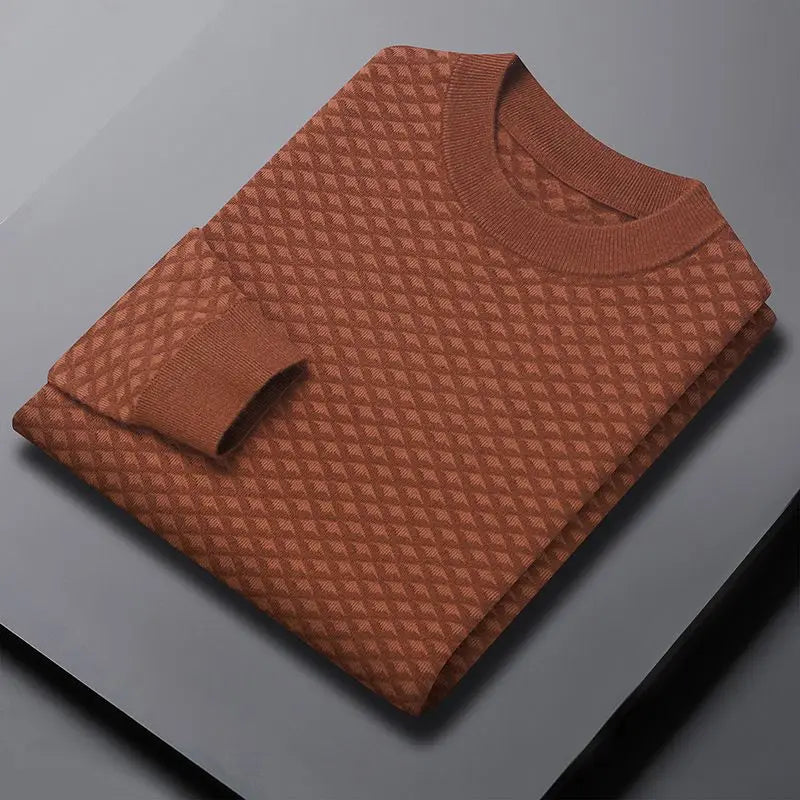 Honeycomb Knit Crewneck