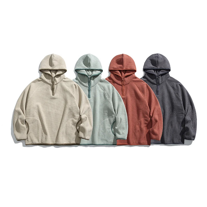 Waffle Stitched Hooded Thermal