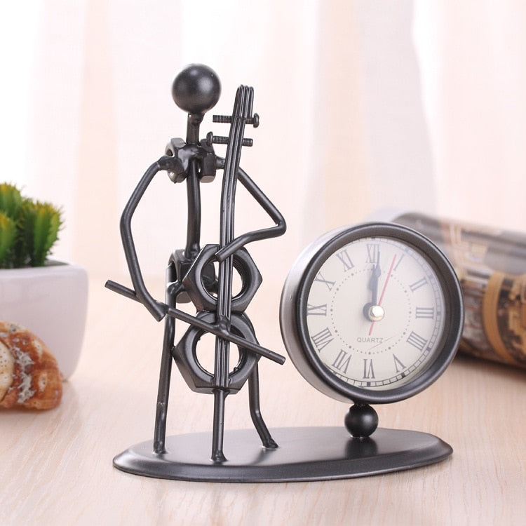 Classic Musician Clock Figurine