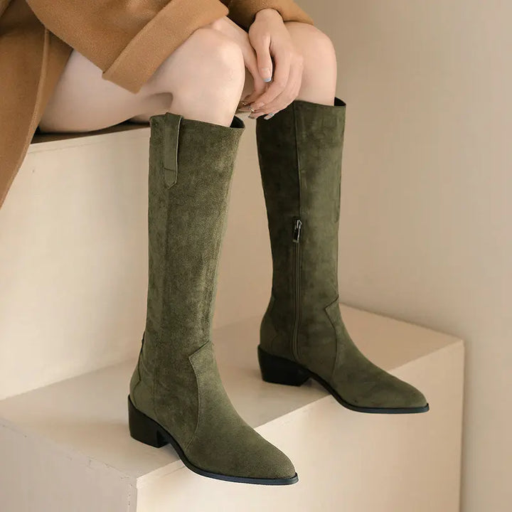 Arden Suede Knee Boot