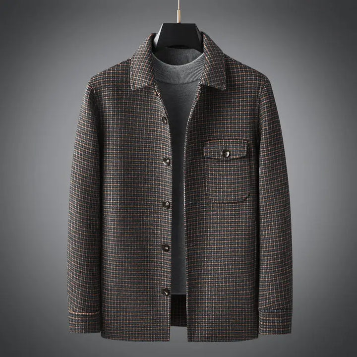 Waverly Windowpane Plaid Overcoat