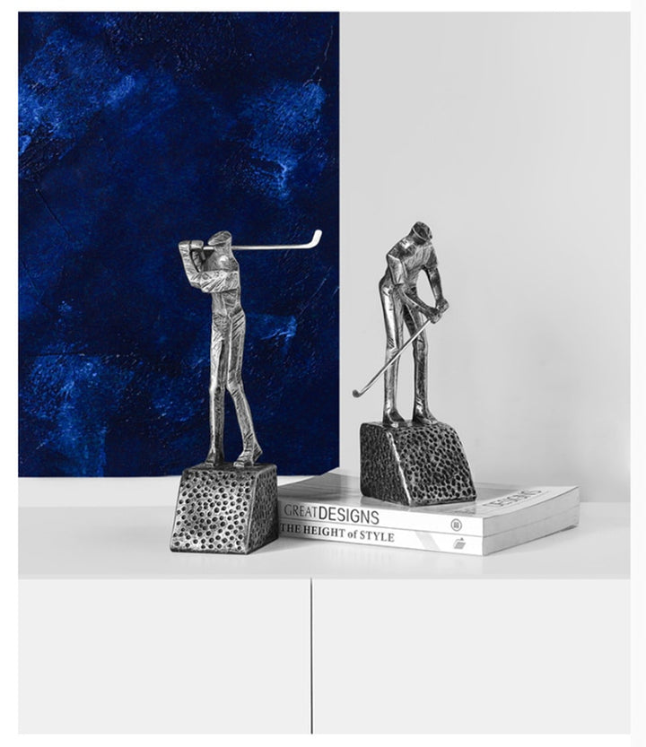 Retro Links Golfer Bookends