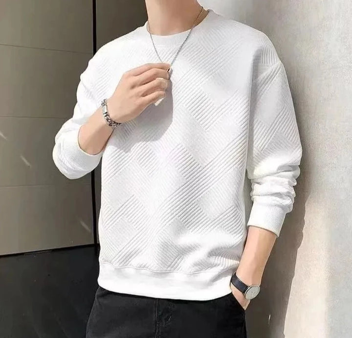 Contemporary O-Neck Men's Knit