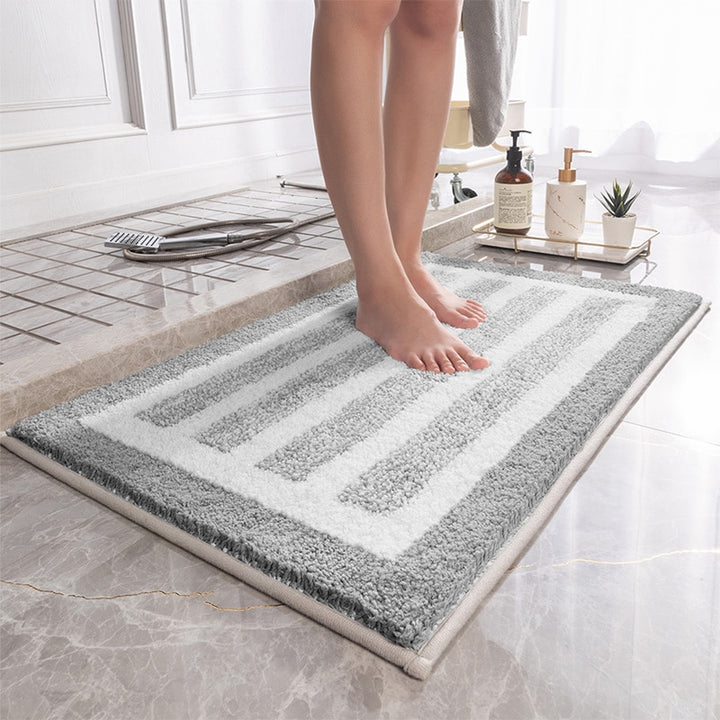 SereneStripe Plush Tub Rug