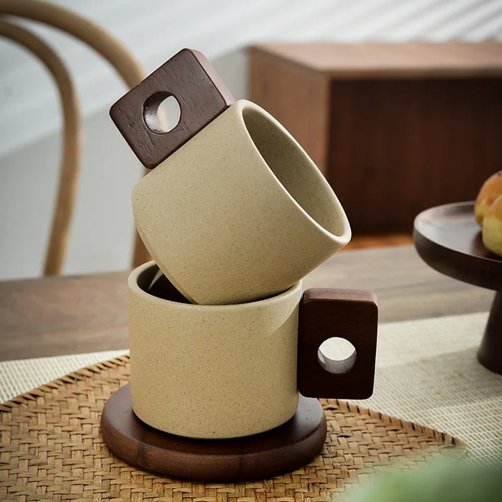 Lorelay Wood-Handled Mug