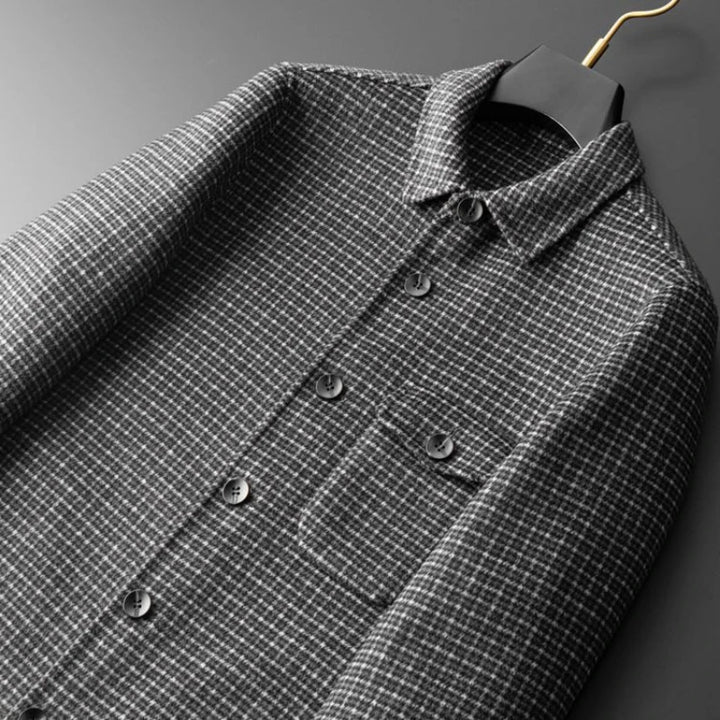 Waverly Windowpane Plaid Overcoat