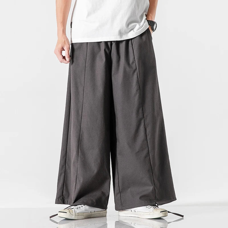 Pompanus Parachute Cotton-Linen Pants