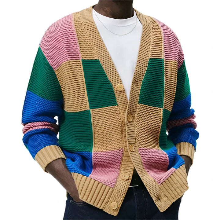 Vinson Colorblock Knitted Cardigan