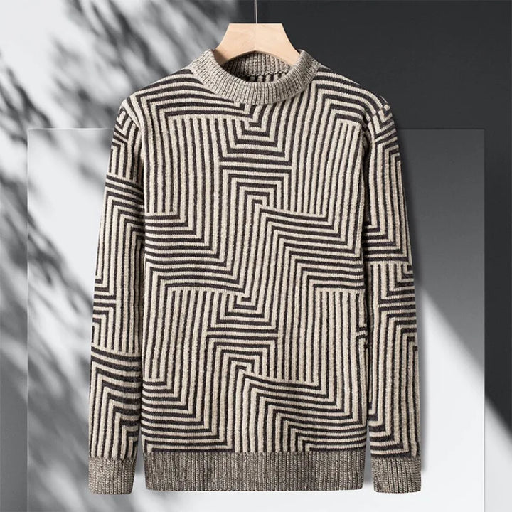 Essential Stripes Men's Cashmere Long Sleeve