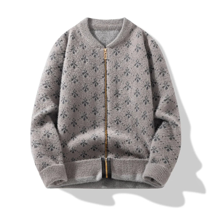 Pinnacle Patterns Thickend Wool Zip Cardigan