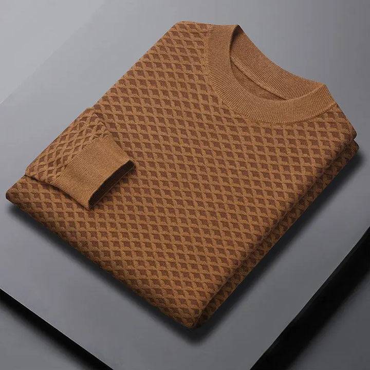 Honeycomb Knit Crewneck