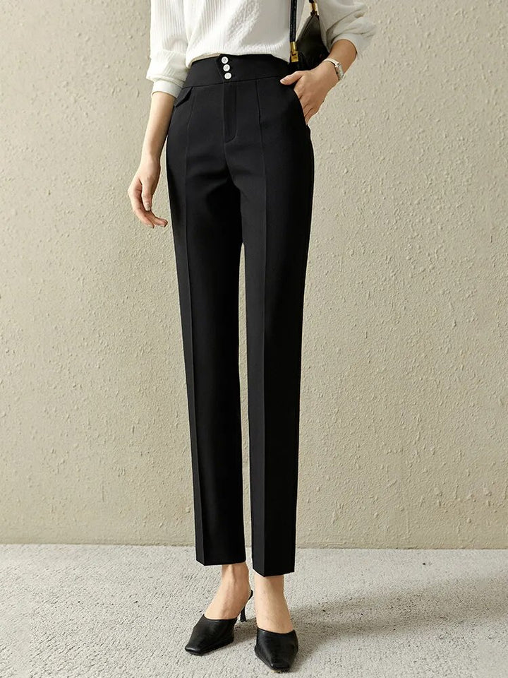 Timeless Solid Casual Pencil Pants for Women