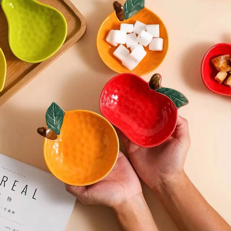 Ceramic Fruit Shaped Sauce Bowls