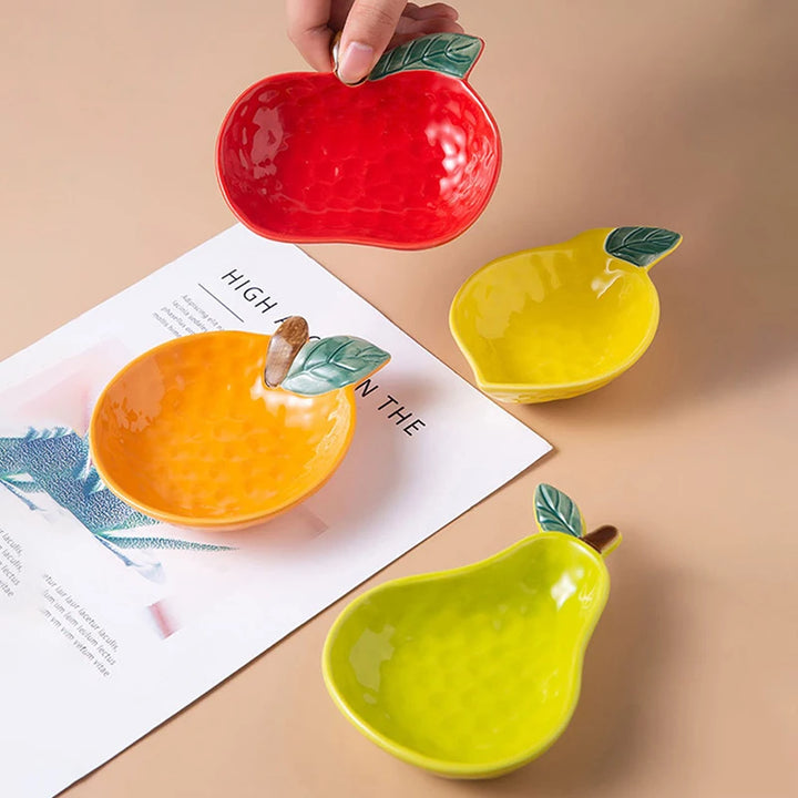 Ceramic Fruit Shaped Sauce Bowls