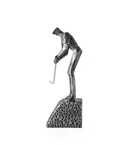 Retro Links Golfer Bookends